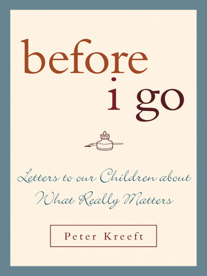 cover image of Before I Go